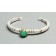 Yazzie Johnson and Gail Bird Bracelet of Chrysoprase