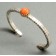 Yazzie Johnson and Gail Bird Bracelet of Orange Coral 