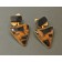 Yazzie Johnson and Gail Bird Earrings of Onyx