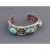 Early Ingot Bracelet of Persian Turquoise 