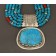 Wayne Aguilar Necklace of Turquoise and Silver