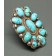 Tony Aguilar Large Persian Turquoise Ring