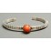 Yazzie Johnson and Gail Bird Bracelet of Orange Coral 