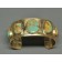 Tony Aguilar Brass Bracelet with Royston Turquoise