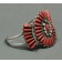 Zuni Needlepoint Bracelet of Coral