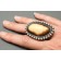 Large Ring of Silver and Fossilized Ivory 