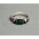 Very Early Ingot Ring with Green Stone