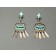  Dishta Dangle Earrings of Two Hoops