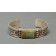  Sterling Silver Navajo Bracelet with Manassa Turquoise