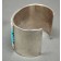 Zuni Channel Inlay Bracelet of Turquoise and Mother of Pearl 
