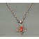 Navajo Silver and Coral Cross Necklace 