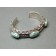 Perry Shorty Bracelet of 3 Number 8 Turquoise Stones