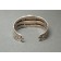 Old Stamped Silver Bracelet With Indian Heads