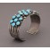 Early Turquoise Cluster Cuff Bracelet