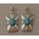 Ron Bedonie Earrings of Bisbee and Silver