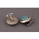 Cut Turquoise Cufflinks