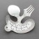  Darrell Jumbo Silver Sculpture Fork and Spoon Bird