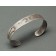  Narrow Silver Cuff Bracelet with Stamping