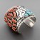 Neil Johns Bracelet of Turquoise and Coral