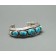  Old Navajo Bracelet with Five Turquoise Stones