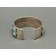 Tufa Cast Silver Bracelet With Turquoise 