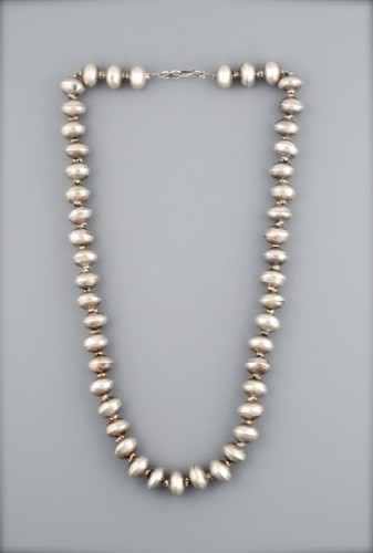 Old Navajo Handmade Silver Beads