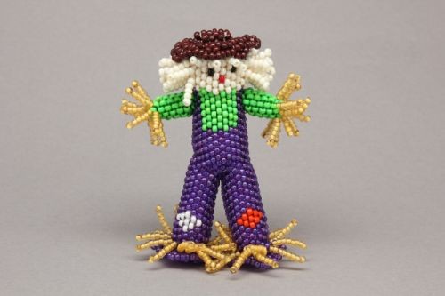 Beaded Scarecrow by Lorena Laahty of Zuni 
