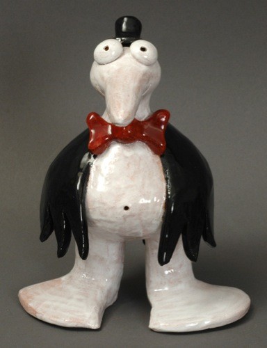 Jody Naranjo Folk Art Penguin Figure