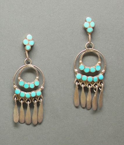 Dishta Dangle Earrings of Two Hoops