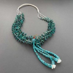 Pueblo Necklace of Turquoise Tony Aguilar