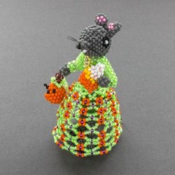 Lorena Laahty Beaded Trick-Or-Treating Mouse