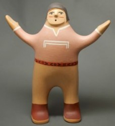  Larson Goldtooth Pottery Figure 